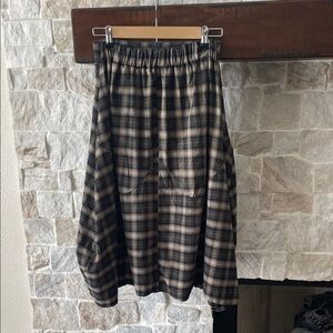 Plaid Midi Skirt